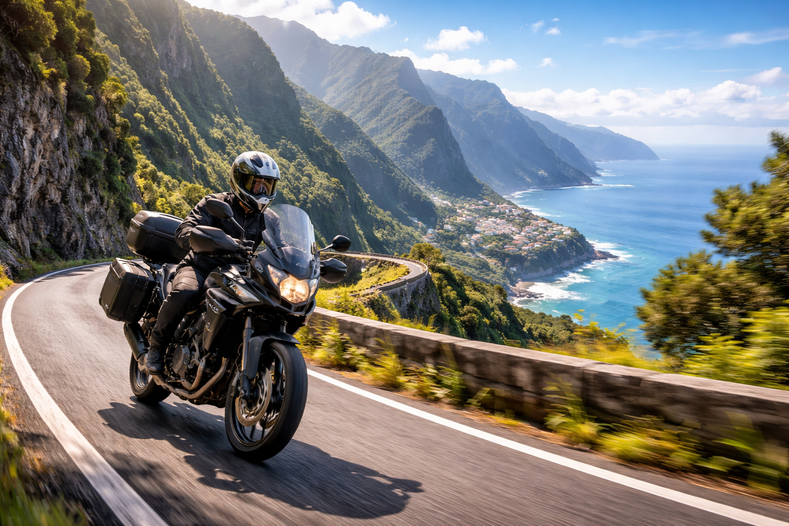Sicheres Fahren auf den Bergstraßen der Insel Madeira